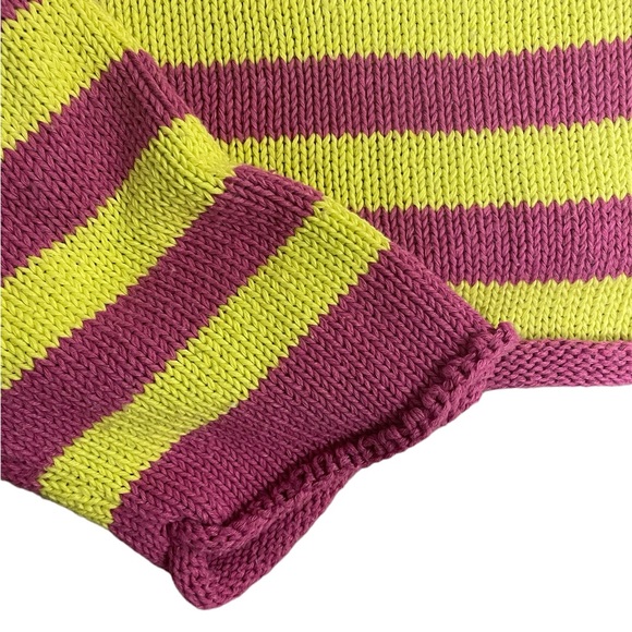 ZARA STRIPPED CROPPED SWEATER - Picture 7 of 7